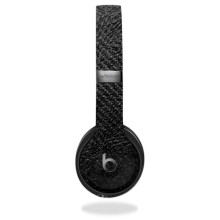 MightySkins Carbon Fiber Skin for Beats by Dr. Dre Solo 3 Wireless - Black Leather | Protective Durable Textured Carbon Fiber Finish | Easy to Apply