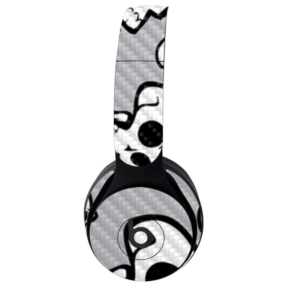 Mightyskins Carbon Fiber Skin For Beats Solo Pro Wireless Headphones - Laughing Skulls | Protective Durable Textured Carbon Fiber Finish | Easy To Ap 719281169596