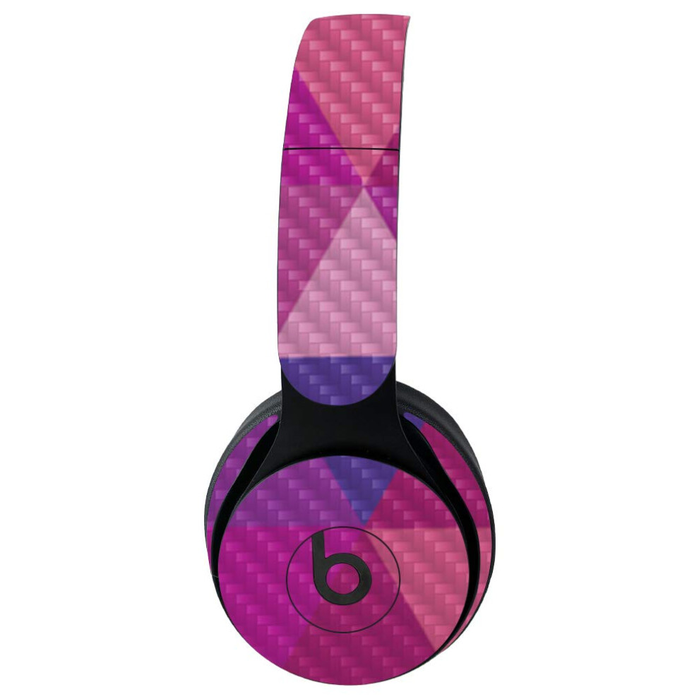 Mightyskins Carbon Fiber Skin For Beats Solo Pro Wireless Headphones - Kaleidoscope | Protective Durable Textured Carbon Fiber Finish | Easy To Pink 719281170486