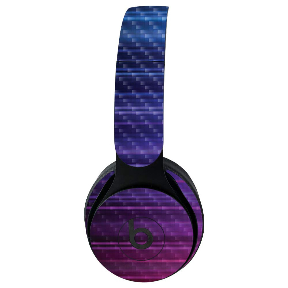 Mightyskins Carbon Fiber Skin For Beats Solo Pro Wireless Headphones - Rainbow Streaks | Protective Durable Textured Carbon Fiber Finish | Easy To Ap 719281170714