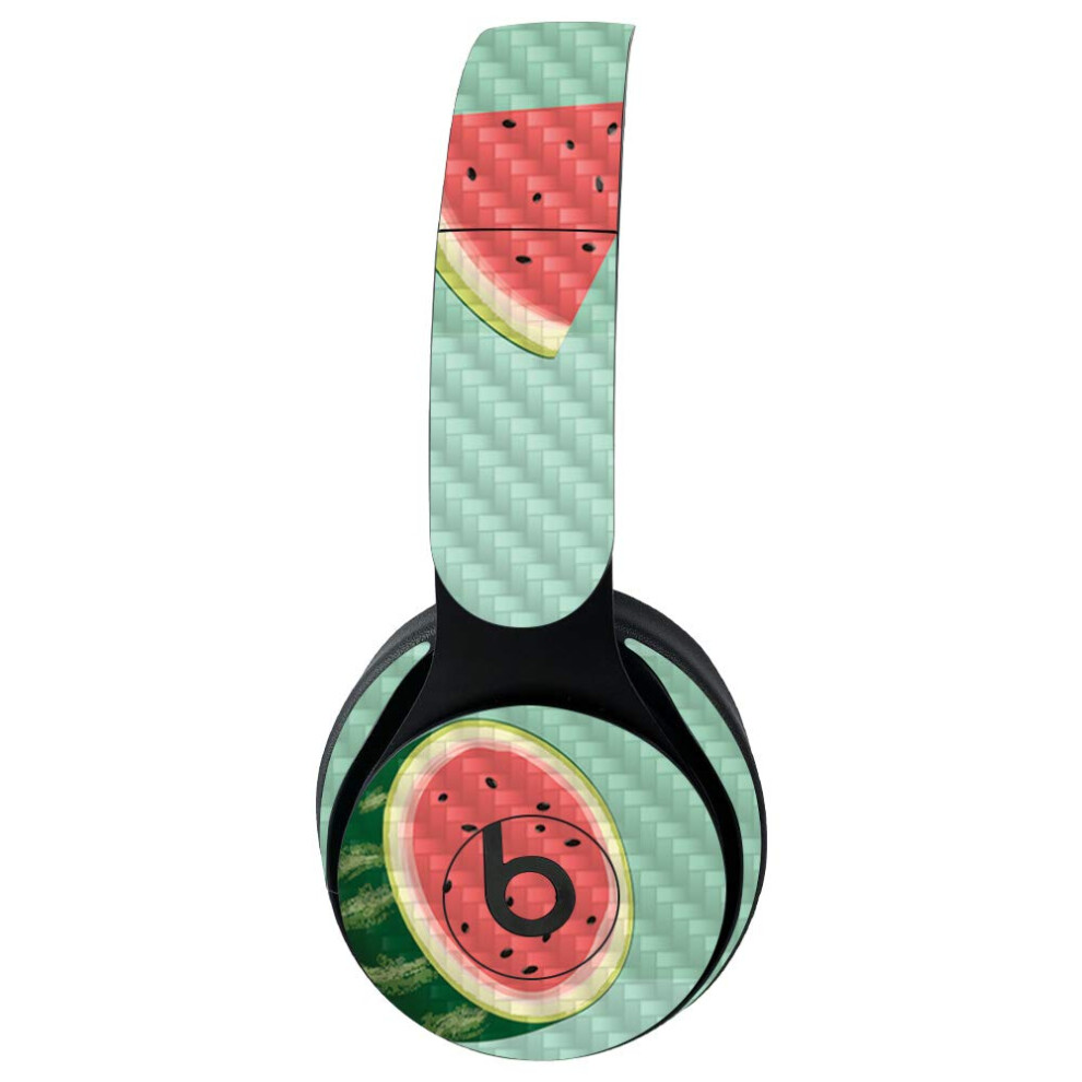 Mightyskins Carbon Fiber Skin For Beats Solo Pro Wireless Headphones - Watermelon Patch | Protective Durable Textured Carbon Fiber Finish | Easy To A 719281171872