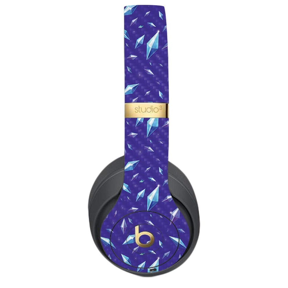 Mightyskins Carbon Fiber Skin For Beats Studio 3 Wireless - Crystal Gemstones | Protective Durable Textured Carbon Fiber Finish | Easy To Apply Remo 736684547349