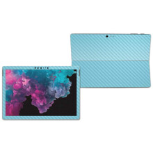 MightySkins Carbon Fiber Skin para Microsoft Surface Pro 6 - Azul Bebé | Fim Texturizado Durável