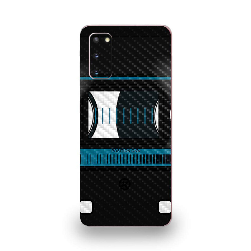 Skin En Fibre De Carbone Mightyskins Pour Samsung Galaxy S20 – Cassette Tape | Finition Protectrice Et TexturéE En Fibre De Carbone | Facile à Ap-image