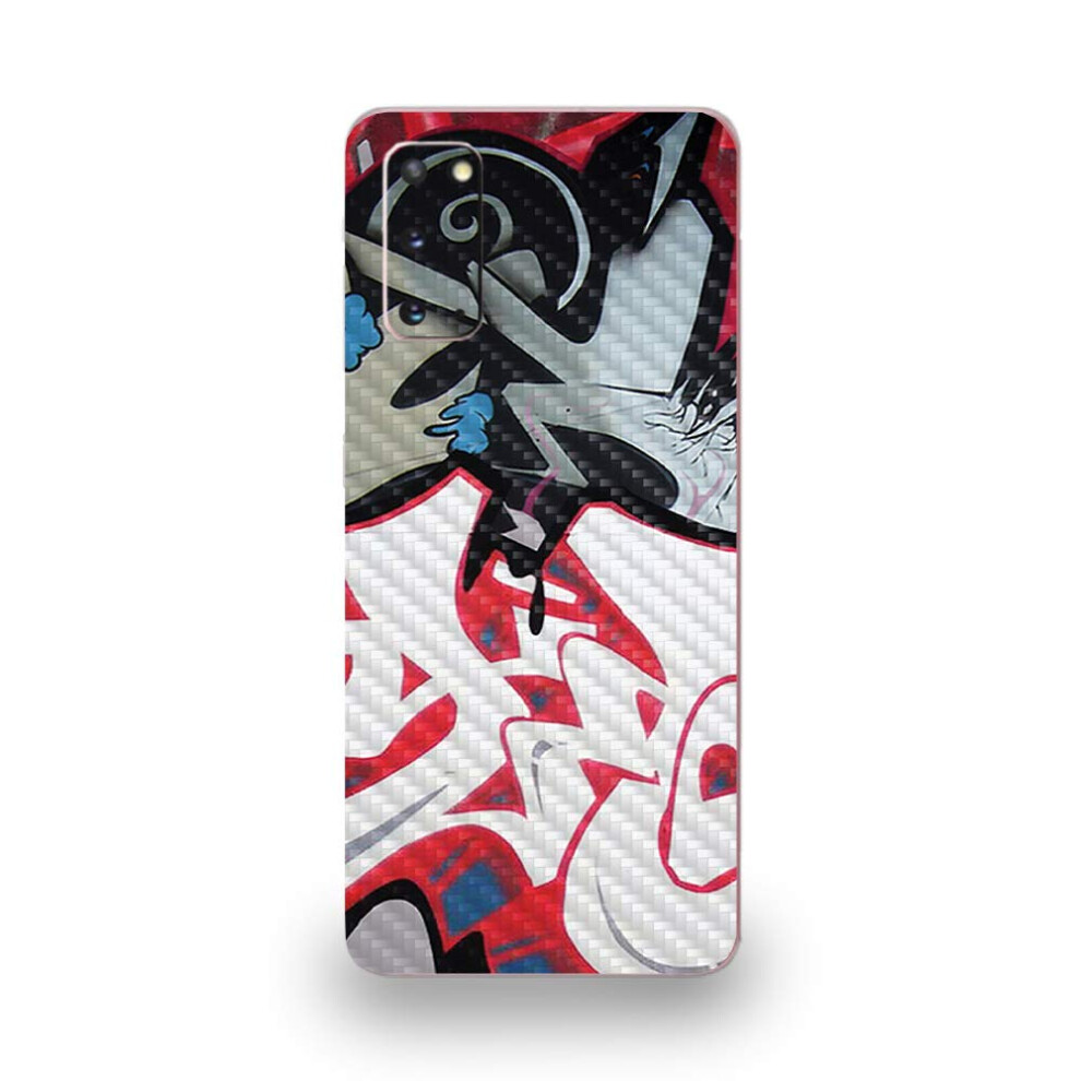 Mightyskins Carbon Fiber Skin For Samsung Galaxy S20 - Graffiti Mash Up | Protective Durable Textured Carbon Fiber Finish | Easy To Apply | Made In T 680611300975