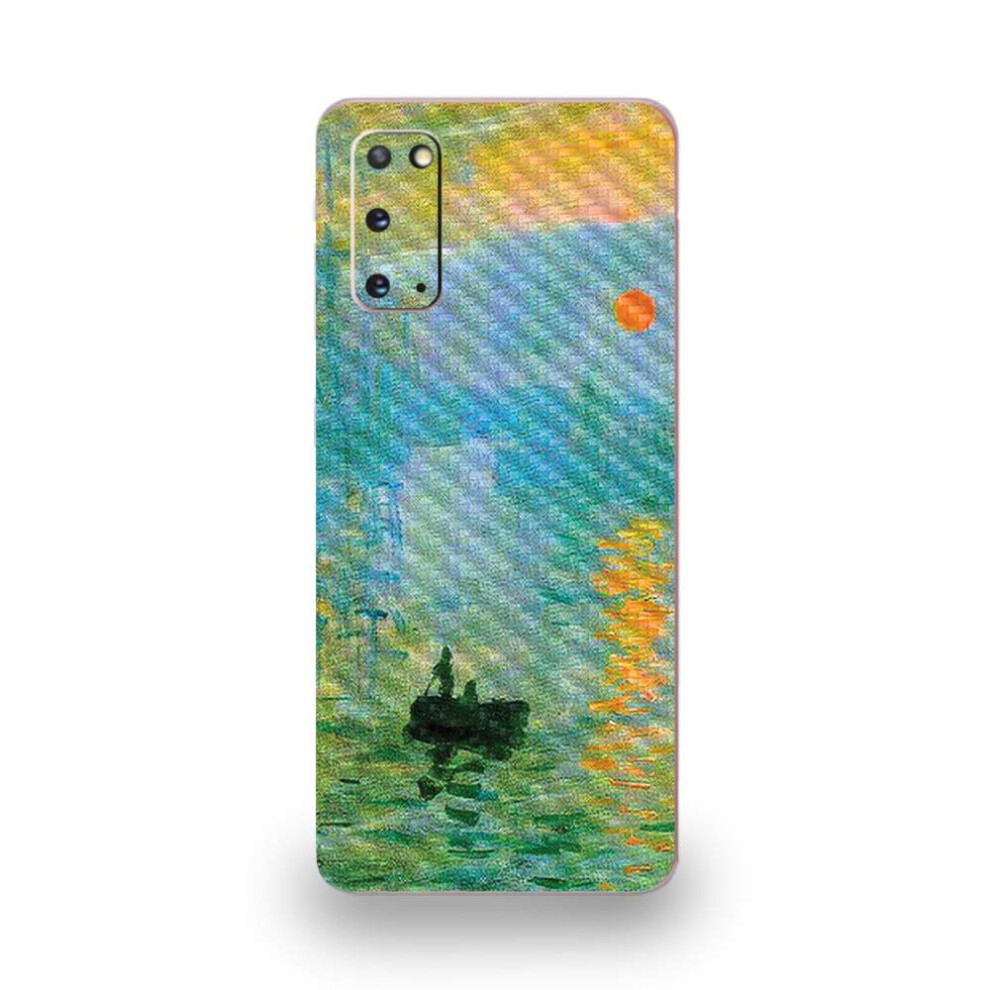 Mightyskins Carbon Fiber Skin For Samsung Galaxy S20 - Impression Sunrise | Protective Durable Textured Carbon Fiber Finish | Easy To Apply | Made In 680611301460