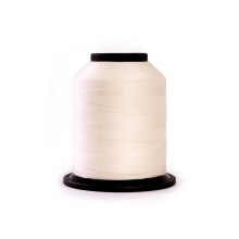 Finesse Thread Volltonfarben | 100 % Polyester, 3-lagig, 50 Gew.-% | Fadenkegel | 100 % Polyestergarn zum Quilten und Nähen (Perlweiß, 5.500 Yards)