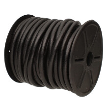 Perlsmith læderledning - sort - 5 mm spole - 10 yards/9.144 meter - indisk læder thong ideel til fletning perler halskæder fine snøring hårtilbeh