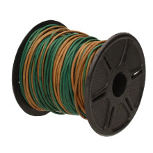 Perlsmith læderledning - sigøjnerfarvet berol - 1 mm spole - 25 yards/22,86 meter - indisk læder thong ideel til fletning perlerhalskæder Fin snø