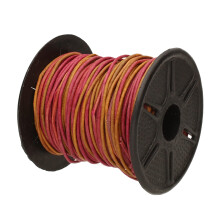 Perlsmith læderledning - sigøjnerfarvet Irasa - 1 mm spole - 25 yards/22,86 meter - indisk læder thong ideel til fletning perler halskæder fine s