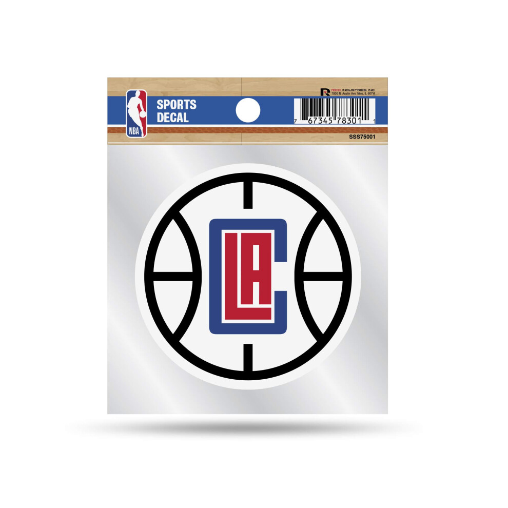 Rico Industries Nba Los Angeles Clippers 4""""X4"""" Small Style Decal 767345783011