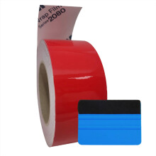 3M Black Vinyl Wrap Film Series 2080 1080 Kit fr Black Gloss Out Chrome Ta bort Fnstertrim Drr Trim Free Tool Kit (G13 Hot Rod Gloss Red 2 tum