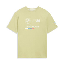 T-Shirt PUMA Masculino BMW M Motorsport Essentials Logo, Verde Calmo AH24, X-Gigante