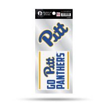 Rico Industries NCAA, Pittsburgh llam gorillk, dupla felvgott 2 darabos matricalap