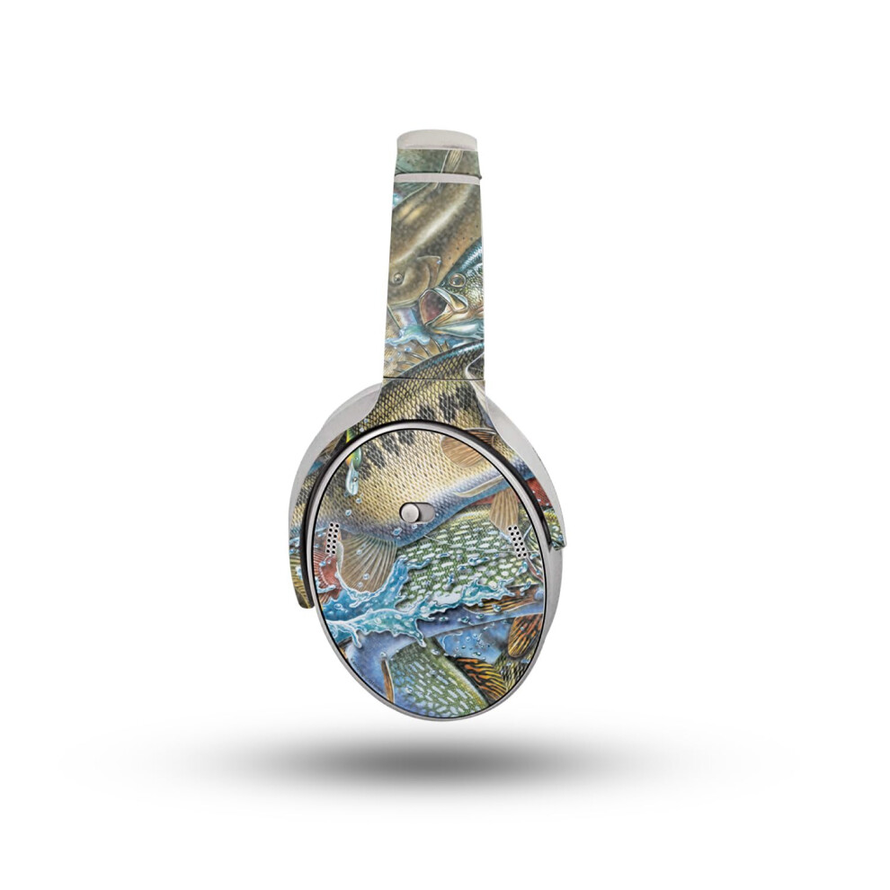 Custodia Protettiva Lucida Con Glitter Per Cuffie Bose Quietcomfort (2023) - Puzzle Di Pesce In Azione - Custodia Protettiva In Vinile Di Alta Qu-image