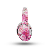 Glnzende Glitzer-Kopfhrer-Skin, kompatibel mit Bose QuietComfort-Kopfhrern (2023)  Bett aus Rosen  Premium-3M-Vinyl-Schutzfolie, Aufkleber-A