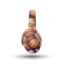Glnzende Glitzer-Kopfhrer-Skin, kompatibel mit Bose QuietComfort-Kopfhrern (2023)  Basketball Life  Premium-3M-Vinyl-Schutzfolie, Aufkleber-
