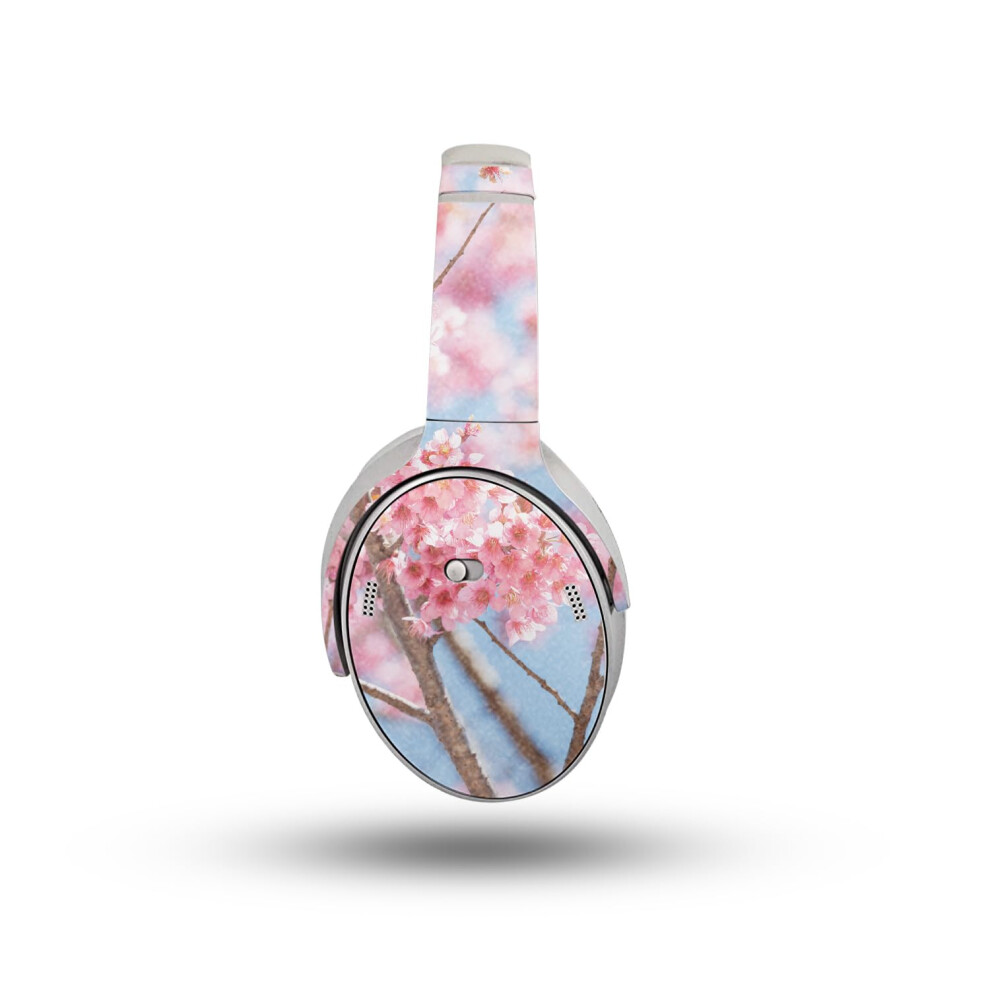 Glossy Glitter Headphone Skin Compatible With Bose Quietcomfort Headphones (2023) - Cherry On Sky - Premium 3M Vinyl Protective Wrap Decal Cover - Eas 198164721890