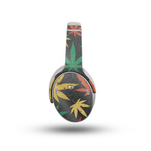 Glnzende Glitzer-Kopfhrer-Skin, kompatibel mit Bose QuietComfort-Kopfhrern (2023)  Rastafari Kush  Premium-3M-Vinyl-Schutzfolie, Aufkleber-A