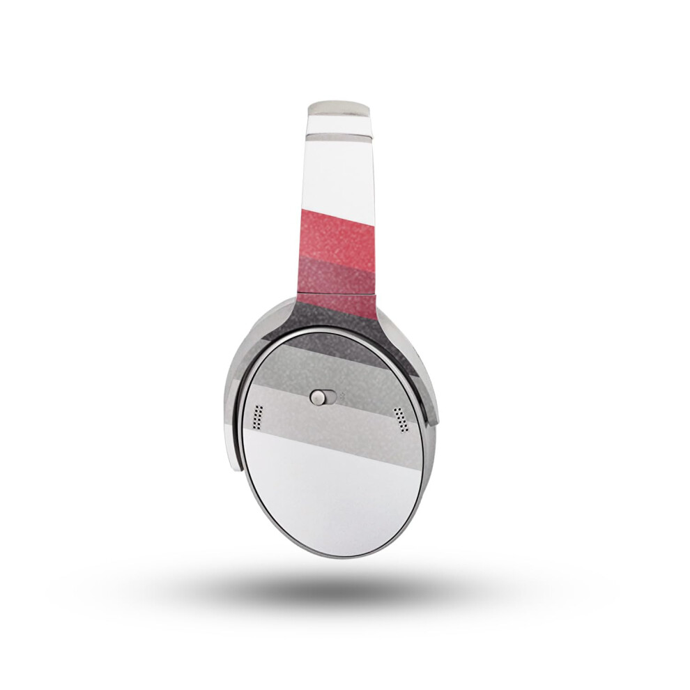 Glossy Glitter Headphone Skin Compatible With Bose Quietcomfort Headphones (2023) - Slant Stripes - Premium 3M Vinyl Protective Wrap Decal Cover - Eas 198164724686