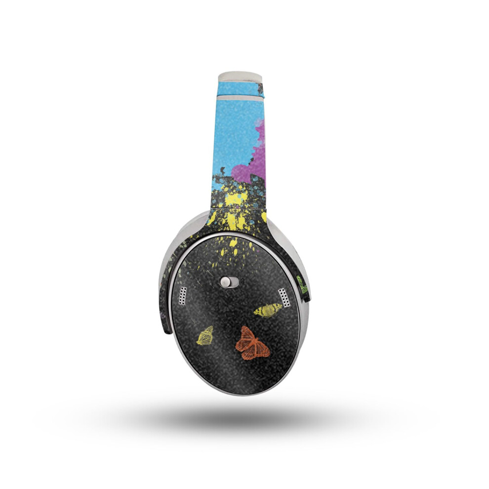 Glossy Glitter Headphone Skin Compatible With Bose Quietcomfort Headphones (2023) - Splatter - Premium 3M Vinyl Protective Wrap Decal Cover - Easy To 198164725003