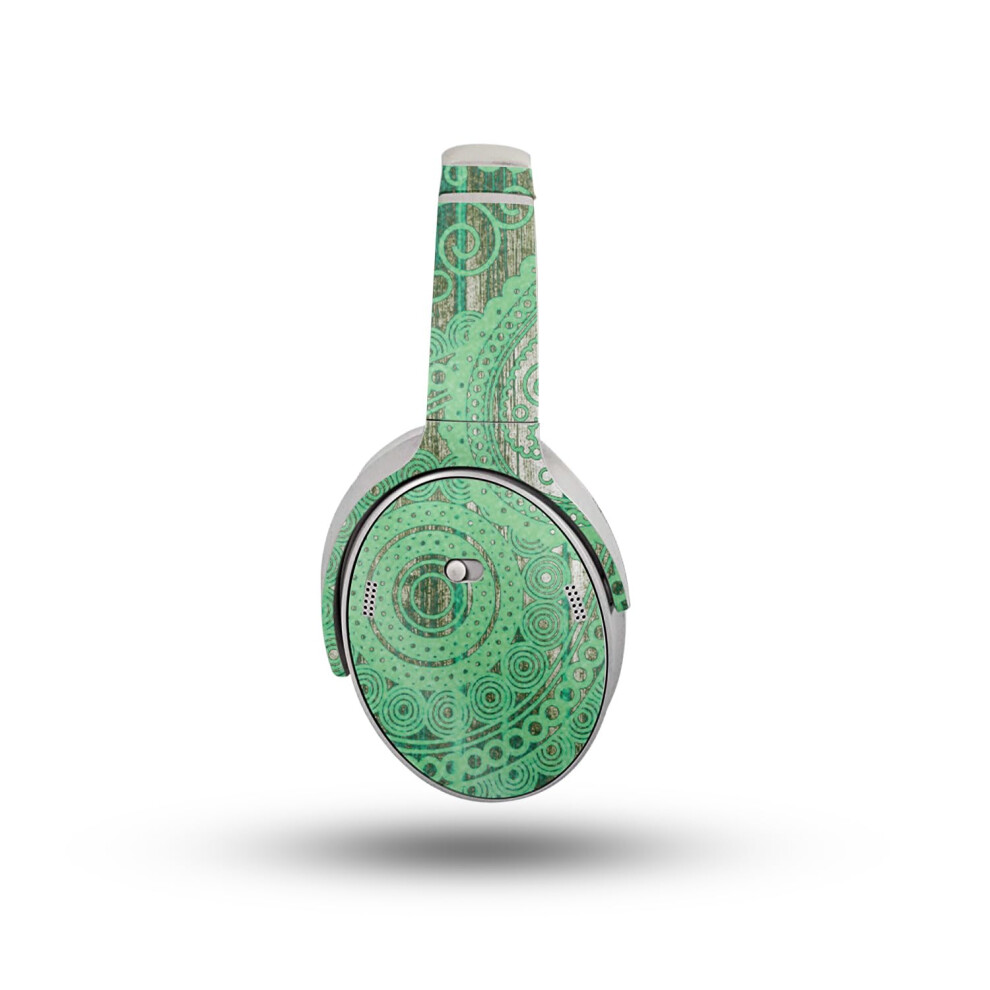 Glossy Glitter Headphone Skin Compatible with Bose QuietComfort Headphones (2023) - Vintage Paisley - Premium 3M Vinyl Protective Wrap Decal Cover - E-image-OPC-PGSGBDN-NEW