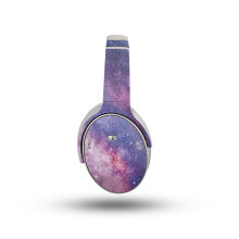 Glnzende Glitzer-Kopfhrer-Skin, kompatibel mit Bose QuietComfort-Kopfhrern (2023)  Violette Sterne  Premium-3M-Vinyl-Schutzfolie, Aufkleber-