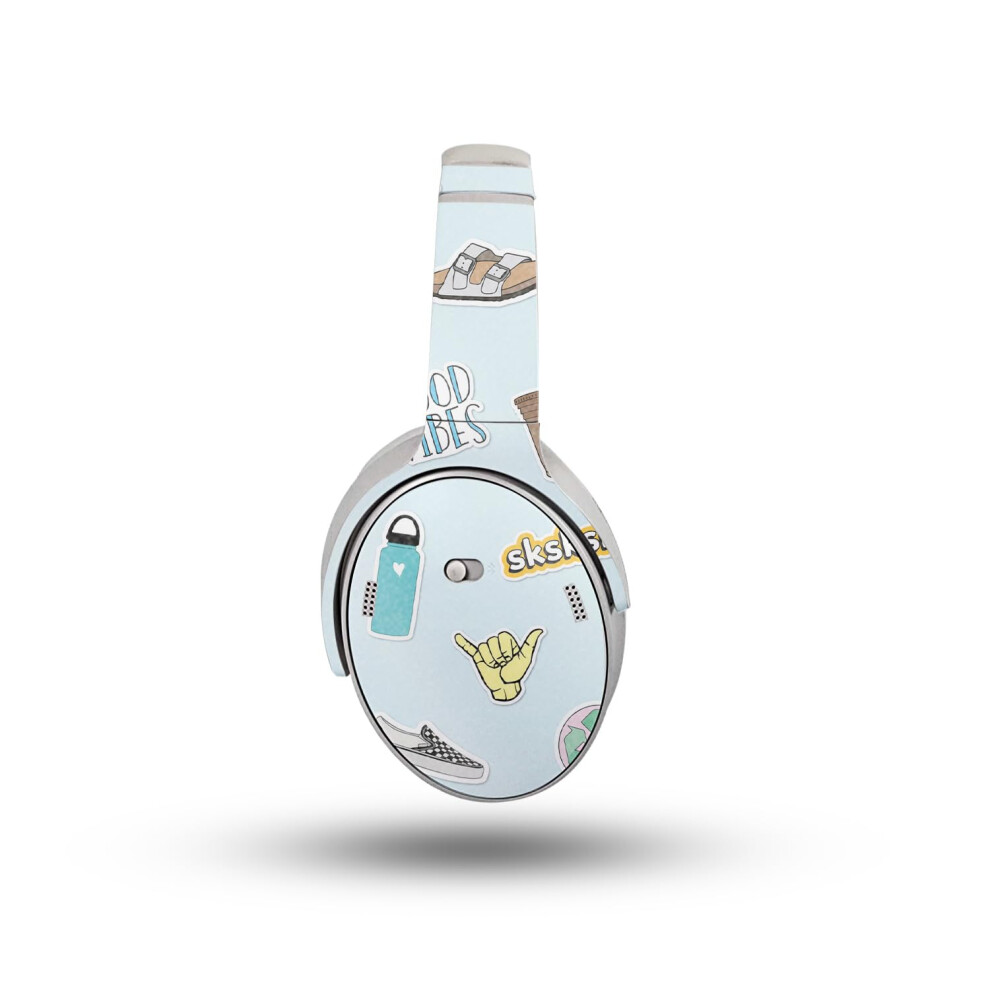 Glossy Glitter Headphone Skin Compatible With Bose Quietcomfort Headphones (2023) - Vsco2 - Premium 3M Vinyl Protective Wrap Decal Cover - Easy To App 198164725867