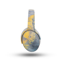 Glnzende Glitzer-Kopfhrer-Skin, kompatibel mit Bose QuietComfort-Kopfhrern (2023)  Gelber Fleck  Hochwertige 3M-Vinyl-Schutzfolie, Aufkleber