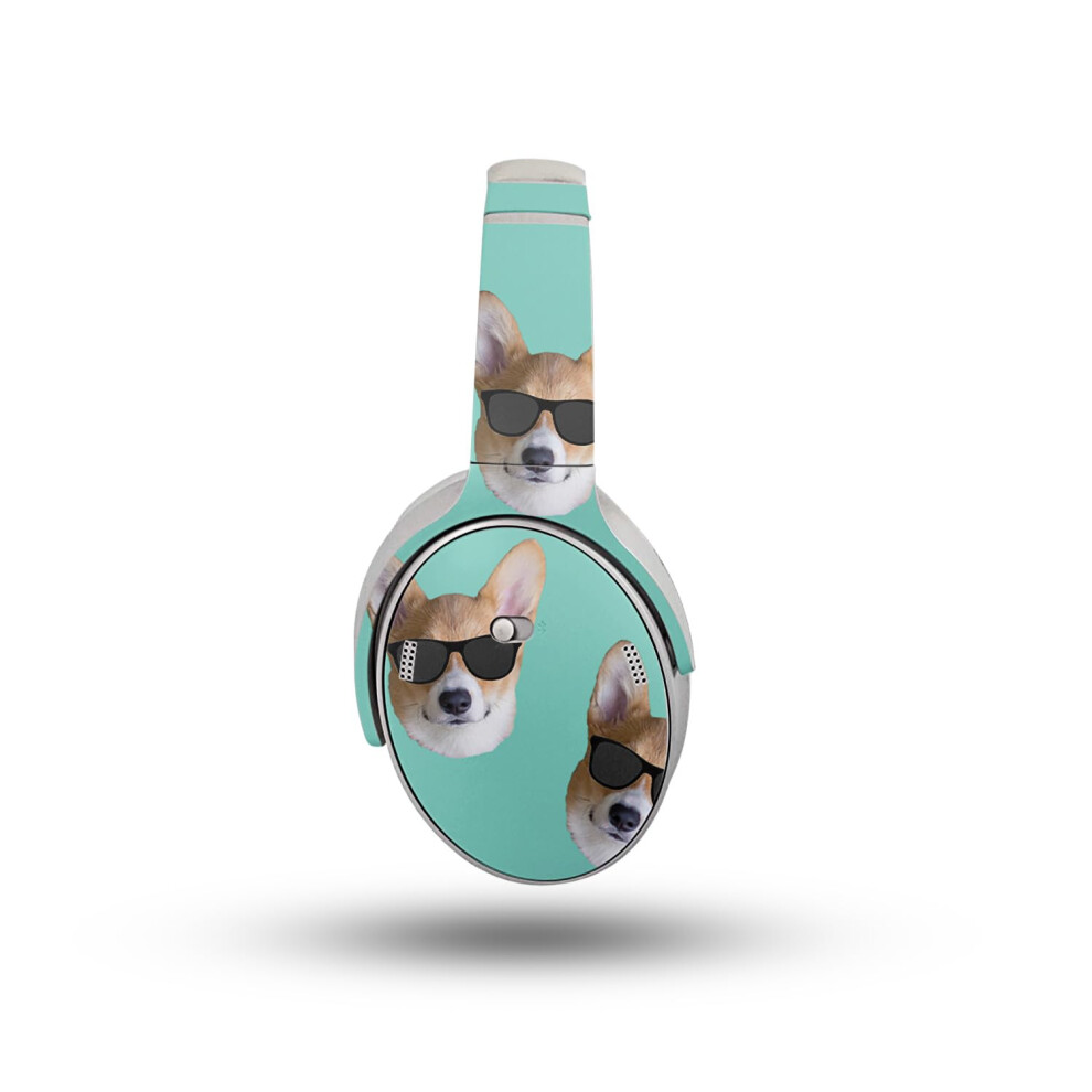 Kopfhrer-Skin Kompatibel Mit Bose Quietcomfort Kopfhrern (2023) Cool Corgi Hochwertige 3M-Vinyl-Schutzfolie Einfach Anzubringen | Basteln-image