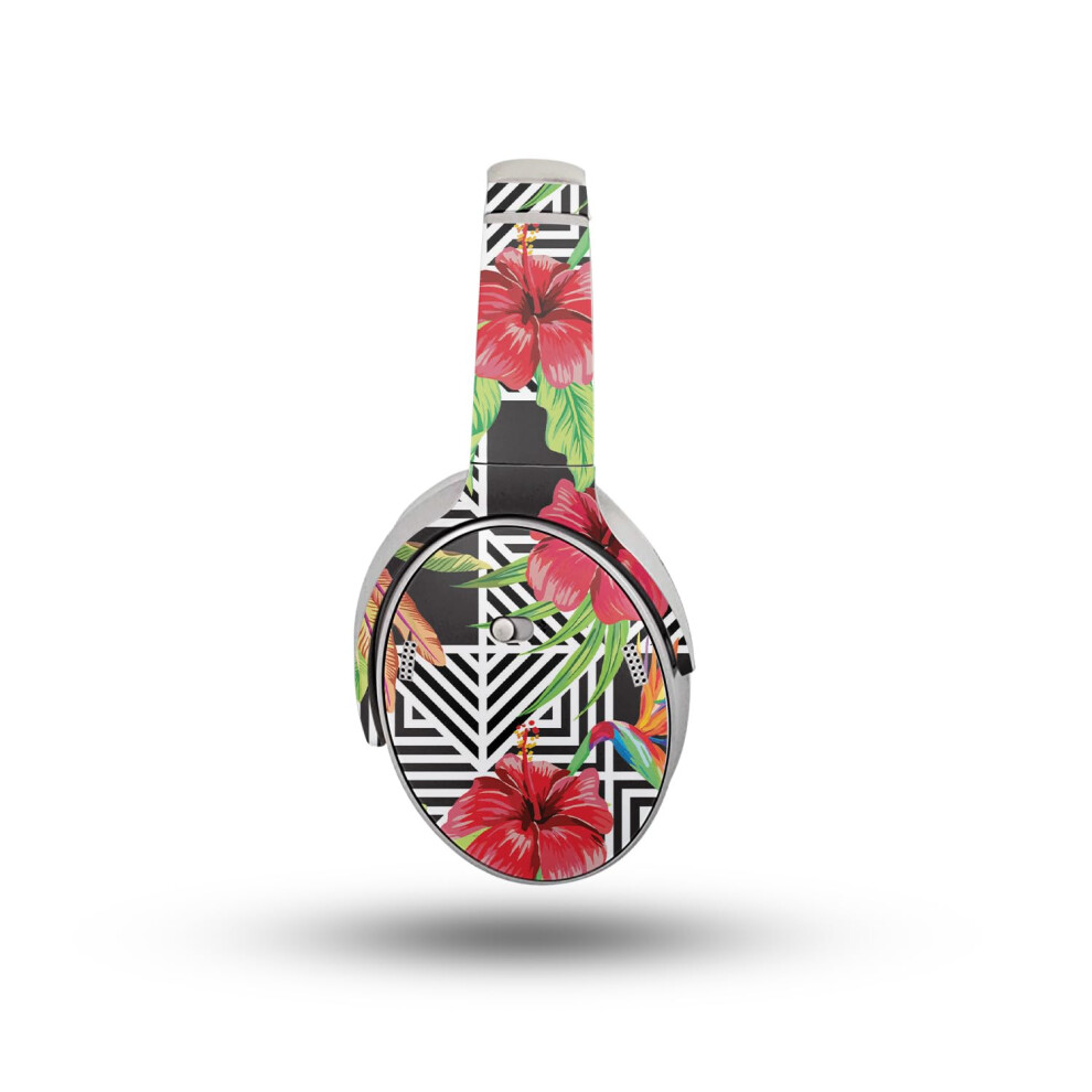 Skin Per Cuffie Compatibile Con Le Cuffie Bose Quietcomfort (2023) - Pop Hibiscus - Pellicola Protettiva In Vinile 3M Di Alta Qualit - Facile Da-image