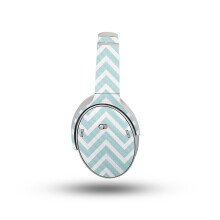Kopfhrer-Skin aus Kohlefaser, kompatibel mit Bose QuietComfort-Kopfhrern (2023)  Aqua Chevron  Premium-Schutzfolie aus 3M-Vinyl  einfach zu