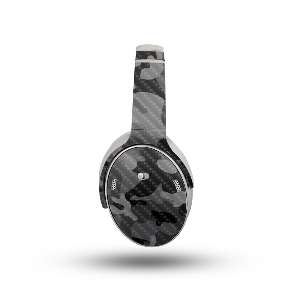 Carbon Fiber Headphone Skin Compatible With Bose Quietcomfort Headphones (2023) - Camo - Premium 3M Vinyl Protective Wrap Decal Cover - Easy To Black 198164715776