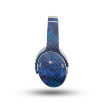 Kopfhrer-Skin aus Kohlefaser, kompatibel mit Bose QuietComfort-Kopfhrern (2023)  Blue Ice  Hochwertige 3M-Vinyl-Schutzfolie  einfach anzubri