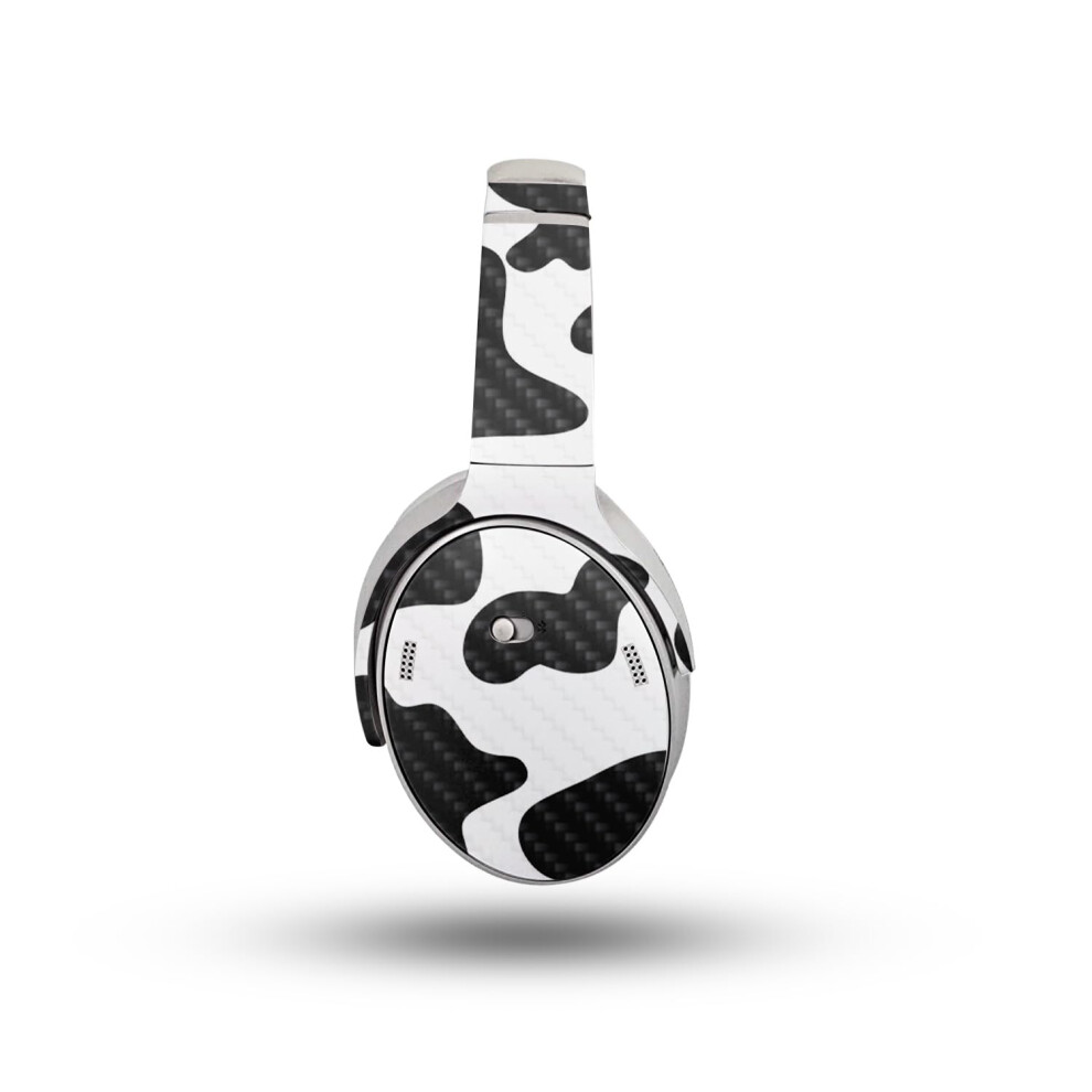 Casque En Fibre De Carbone Compatible Avec Bose Quietcomfort (2023) - Imprim De Vache - Couverture De D Calcomanie Enveloppe De Protection En Vi-image