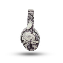 Kopfhrer-Skin aus Kohlefaser, kompatibel mit Bose QuietComfort-Kopfhrern (2023)  Nest Sketch  Hochwertige 3M-Vinyl-Schutzfolie  einfach zu