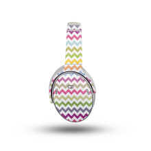 Kopfhrer-Skin aus Kohlefaser, kompatibel mit Bose QuietComfort-Kopfhrern (2023)  Regenbogen-Chevron  Premium-3M-Vinyl-Schutzfolie, Aufkleber-