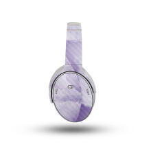 Kopfhrer-Skin aus Kohlefaser, kompatibel mit Bose QuietComfort-Kopfhrern (2023)  runder Amethyst  hochwertige 3M-Vinyl-Schutzfolie, Aufkleber