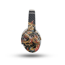 Carbon Fiber Headphone Skin Compatible with Bose QuietComfort Headphones (2023) - Stitch Dragons - Premium 3M Vinyl Protective Wrap Decal Cover - Easy