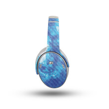 Kopfhrer-Skin aus Kohlefaser, kompatibel mit Bose QuietComfort-Kopfhrern (2023)  leuchtender Rauch  hochwertige 3M-Vinyl-Schutzfolie, Aufkle