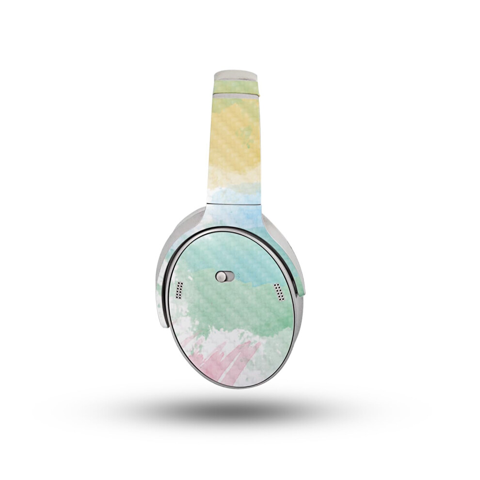 Carbon Fiber Headphone Skin Compatible With Bose Quietcomfort Headphones (2023) - Watercolor - Premium 3M Vinyl Protective Wrap Decal Cover - Ea White 198164720534