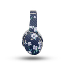 Carbon Fiber Headphone Skin Compatible with Bose QuietComfort Headphones (2023) - White Freesia - Premium 3M Vinyl Protective Wrap Decal Cover - Easy