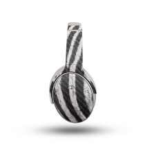 Kopfhrer-Skin aus Kohlefaser, kompatibel mit Bose QuietComfort-Kopfhrern (2023)  Zebra-Nahaufnahme  Premium-3M-Vinyl-Schutzfolie, Aufkleber-