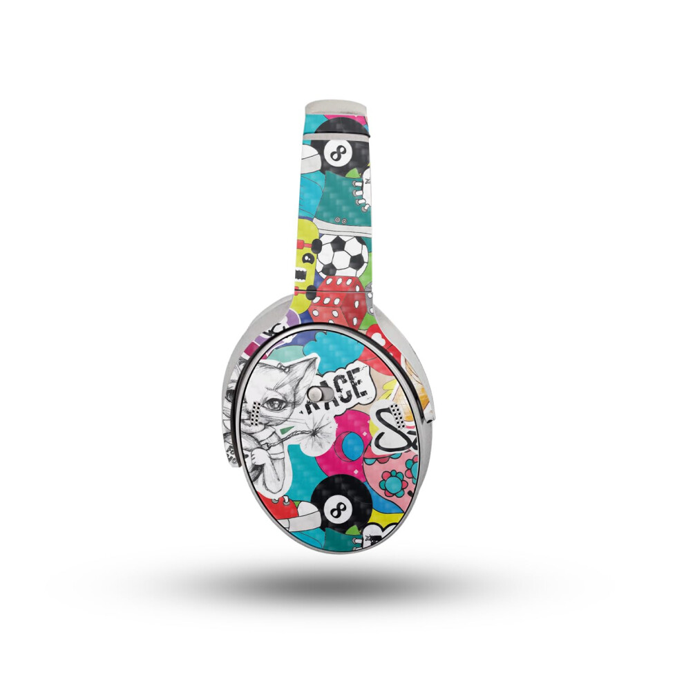 Funda Para Auriculares Compatible Con Bose Quietcomfort (2023) - Sticker Bomb - Vinilo Protector Premium 3M - F Cil De Aplicar | Fabricado En Ee.-image