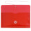 JAM PAPER Plastic Envelopes with Button & String Tie Closure - #10 Business Booklet - 5 1/4 x 10 - Red - 12/Pack 2