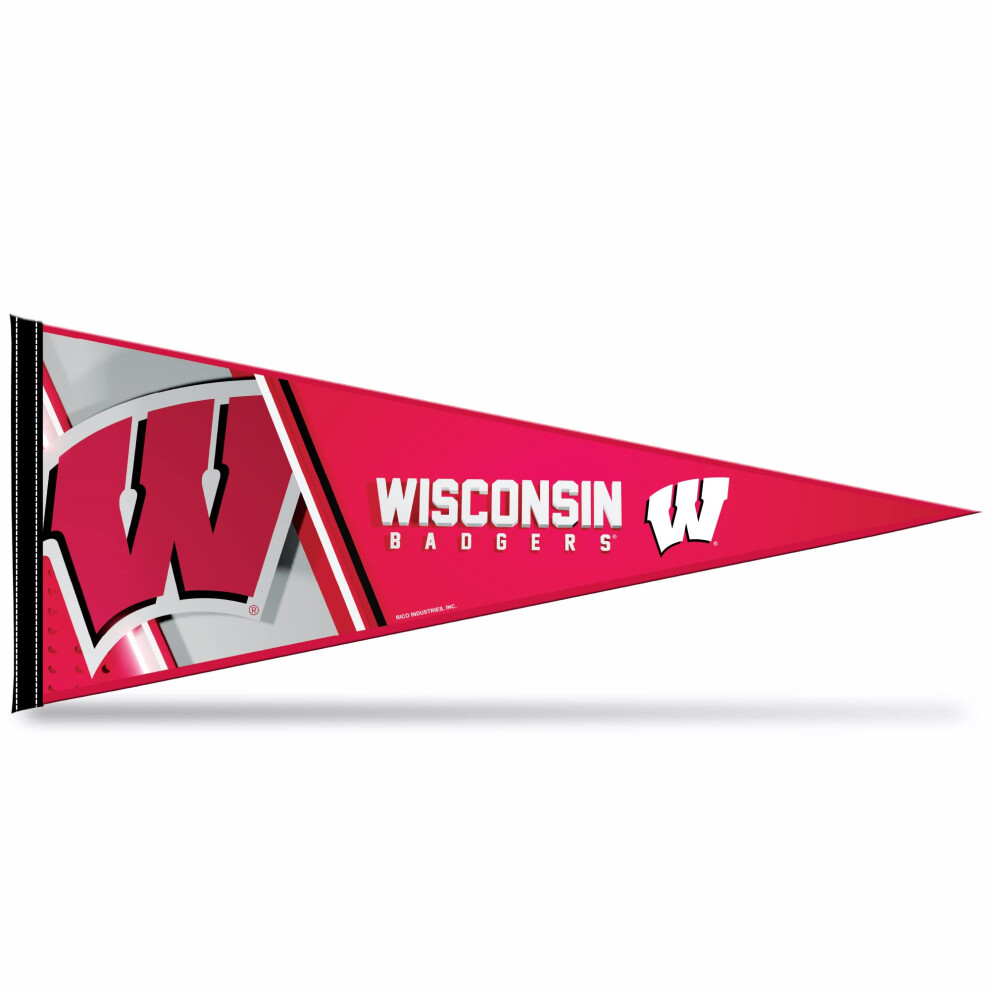 Rico Industries Ncaa Wisconsin Badgers Primary 12"" X 30"" Filz-Wanddeko-Wimpel Ideal F R Die Dekoration Von Zuhause/Schlafzimmer/M Nnerh Hle-image