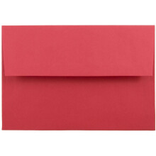 Zaciety papier A8 kolorowe koperty na zaproszenia 5 1/2 x 8 1/8 czerwony makulaturowy 50 sztuk w opakowaniu