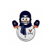 Rico Industries NCAA Virginia Cavaliers Vlajka v tvare snehuliaka - Dekor cie do dom cnosti a ob vacky - M kk plst na zavesenie