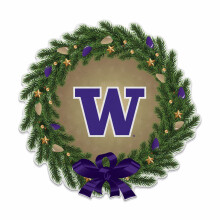Rico Industries NCAA Washington Huskies Wreath Shape Cut Pennant - Hem och vardagsrum D? Cor - Mjuk filt EZ att hnga