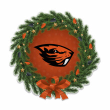 Rico Industries NCAA Oregon State Beavers Wreath Shape Cut Pennant - Hem och vardagsrum D? Cor - Mjuk filt EZ att hnga